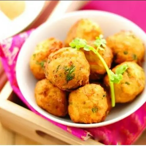 Hình ảnh Đậu hũ ức gà viên nướng