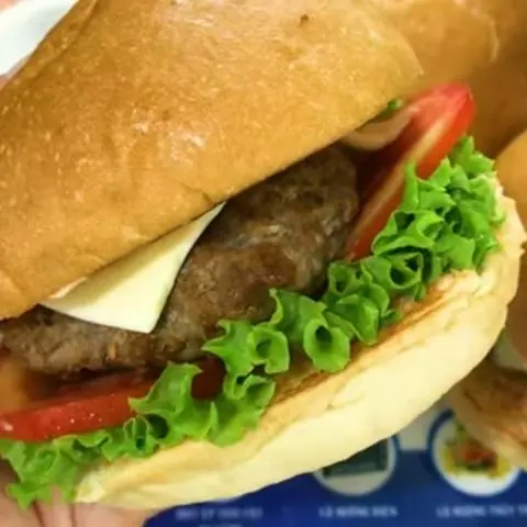 Hình ảnh combo 2 buger bò trứng phô mai ko rau ko cay
