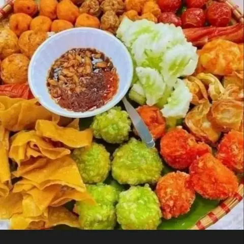 Hình ảnh combo cá viên chiên thập cẩm rau củ 8 món (size đại )