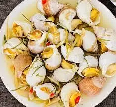 Hình ảnh ốc bulot nướng tiêu xanh