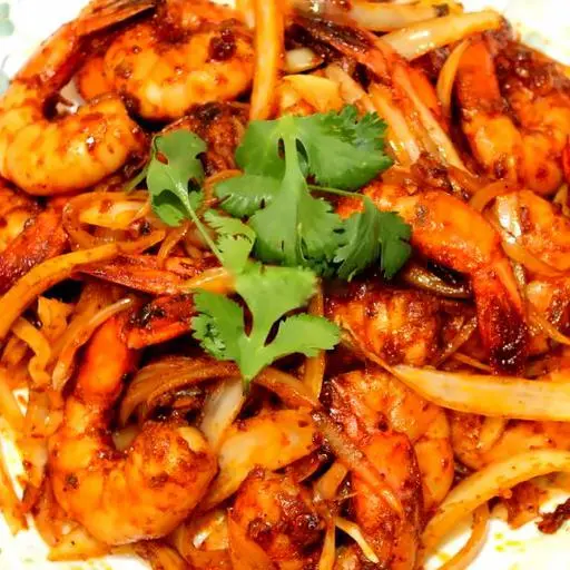 Hình ảnh Tôm xào sa tế