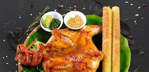 Hình ảnh Gà Nướng Lu - Mắm Nhĩ(kèm 5 bánh bao)