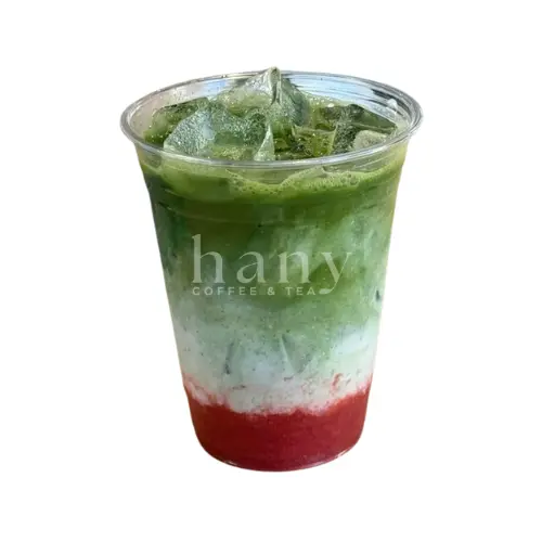 Hình ảnh Matcha latte dâu