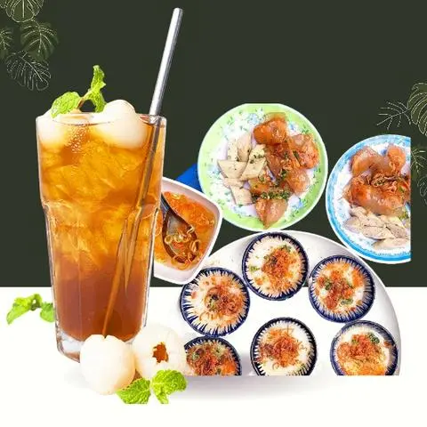 Hình ảnh 1 Trà Nhãn & 1 phần: 2 bèo 2 lọc 1 chả