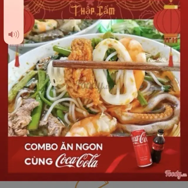 Hình ảnh Combo 2 bún Thái cay thập cẩm - 2 coca -cola