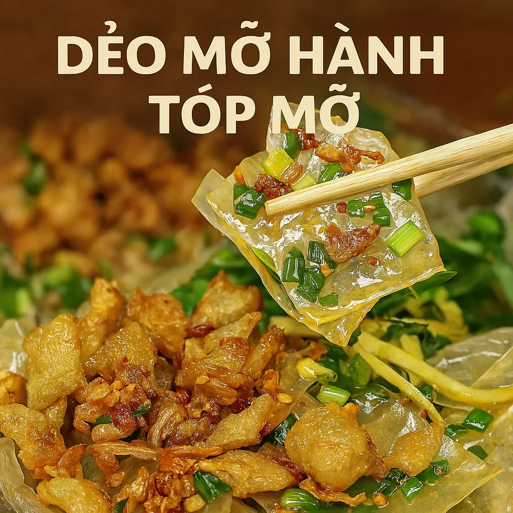 Hình ảnh Dẻo mỡ hành tóp mỡ