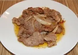 Hình ảnh Thịt heo xào thêm, món mặn 
