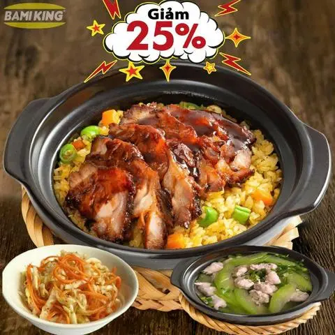 Hình ảnh COMBO Cơm thố Xá xíu