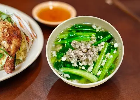 Hình ảnh Canh cải thịt bằm