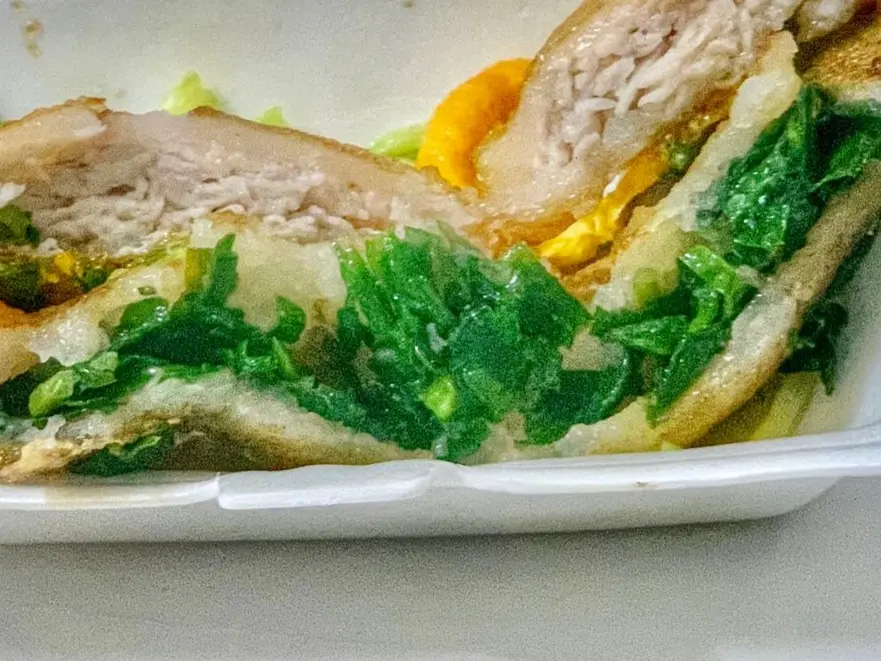 Hình ảnh Bánh Môn Hẹ chiên trứng (chay)