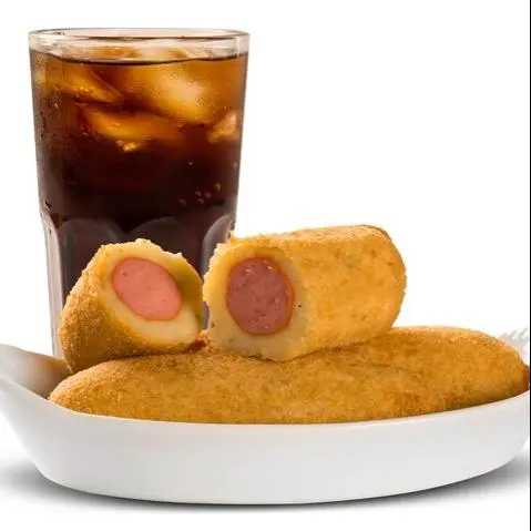 Hình ảnh Set 4 Corndog xúc xích + 2 Coca size L