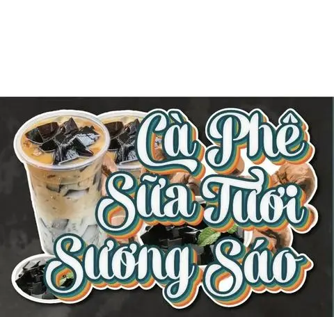 Hình ảnh sữa tươi cà phơ sương sáo