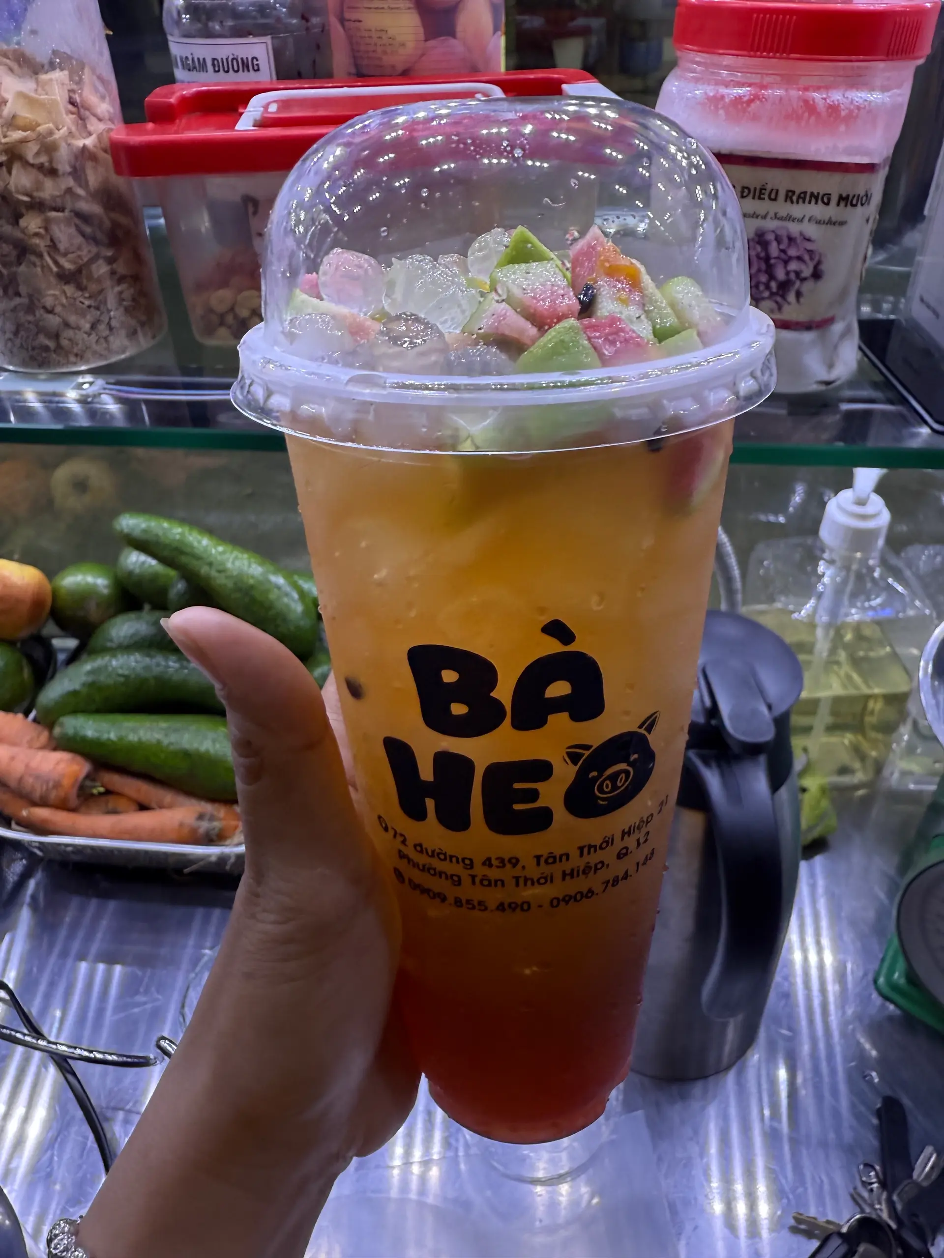 Hình ảnh Trà ổi hồng chanh dây