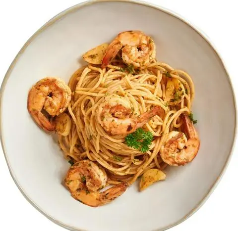 Hình ảnh GARLIC PRAWN SPAGHETTI (MỲ Ý TÔM SỐT BƠ TỎI)