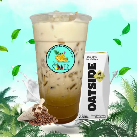Hình ảnh Cacao Latte Sữa Yến Mạch Oatside Nguyên Hộp 200ml 