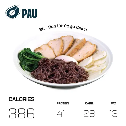Hình ảnh B4 - Bún lứt ức gà Cajun  