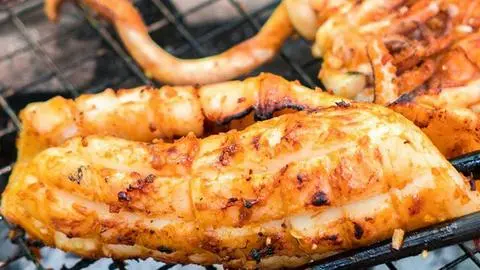 Hình ảnh Mực nướng sate