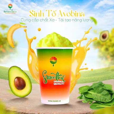 Hình ảnh AvoBina - Bơ, Chuối, Bó xôi