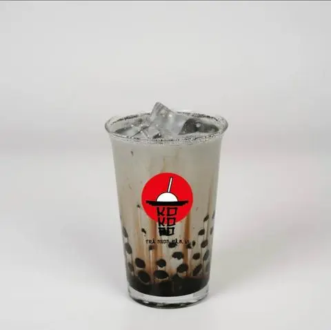 Hình ảnh Trà sữa than tre trân châu đen