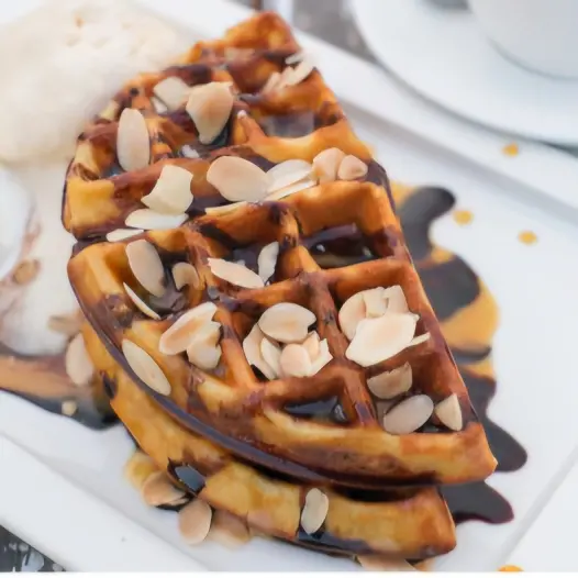 Hình ảnh Bánh Waffle Nutella Almond Butter - 1/2 bánh