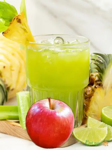 Hình ảnh Cần tây mix thơm táo chanh