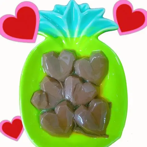 Hình ảnh Pudding Socola Tim Kim Cương Valentino