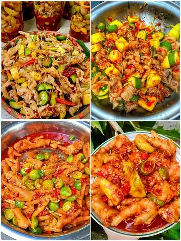 Hình ảnh chân gà sốt thái
