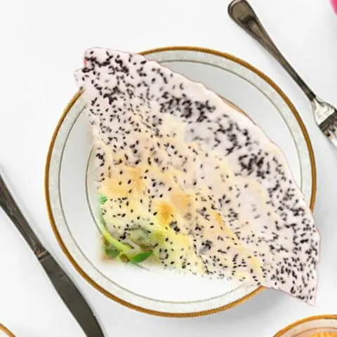 Hình ảnh Topping Bánh Tráng Nướng 1/4 Cái Lớn
