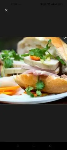 Hình ảnh bánh mì chả lụa đặc biệt 