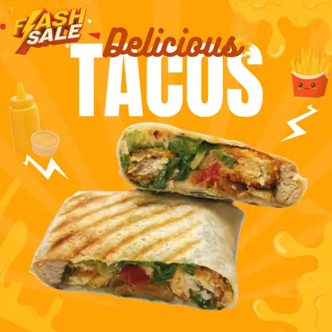 Hình ảnh Big tacos gà chiên tempura