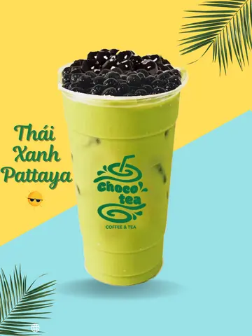 Hình ảnh TRÀ SỮA THÁI XANH PATTAYA TRÂN CHÂU ĐEN - SIZE L