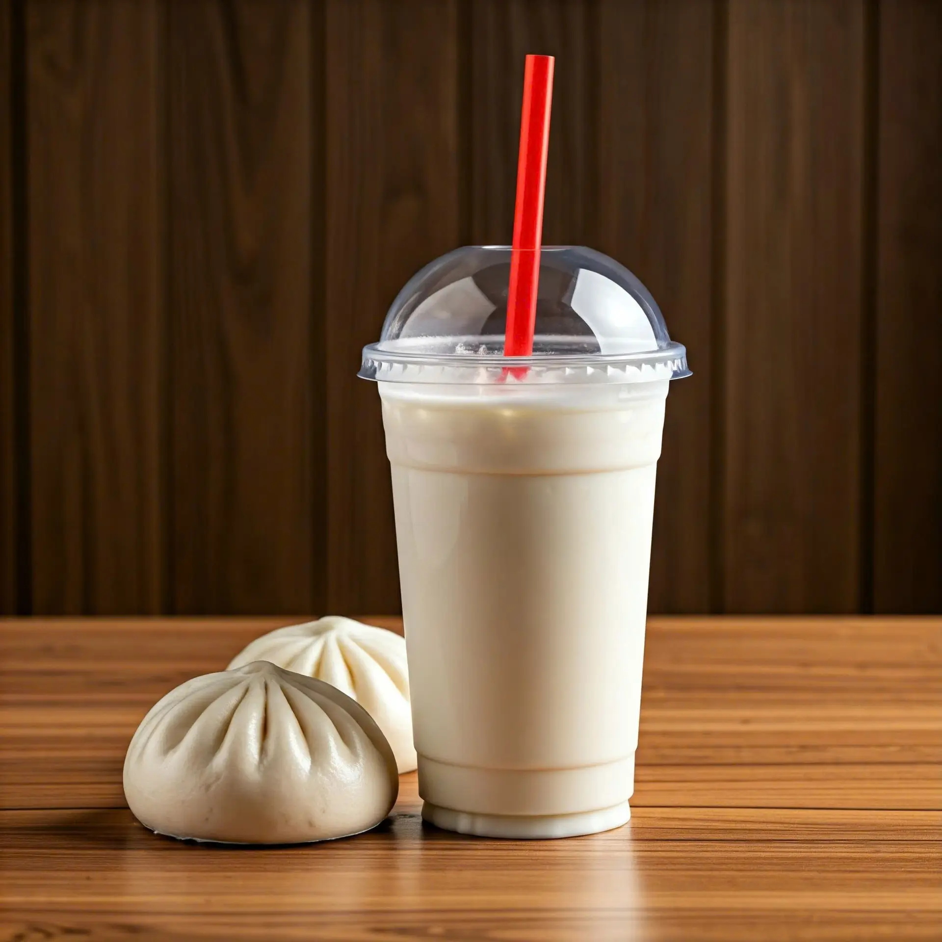 Hình ảnh Combo sữa lắc đá + bánh bao thịt 