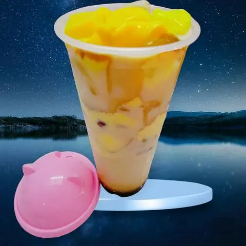 Hình ảnh Trà Sữa Gạo Rang Nhật Bản, Kem Trứng, Pudding (Size M)