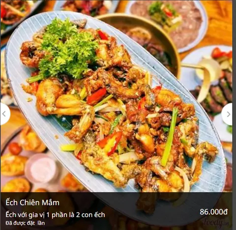 Hình ảnh Ếch chiên mắm