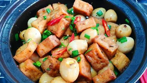 Hình ảnh Thịt kho đậu, trứng cút