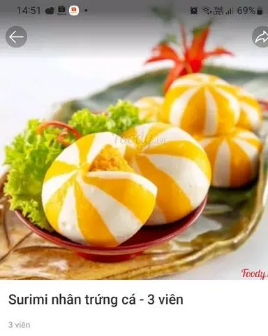 Hình ảnh Bánh bao trứng cá