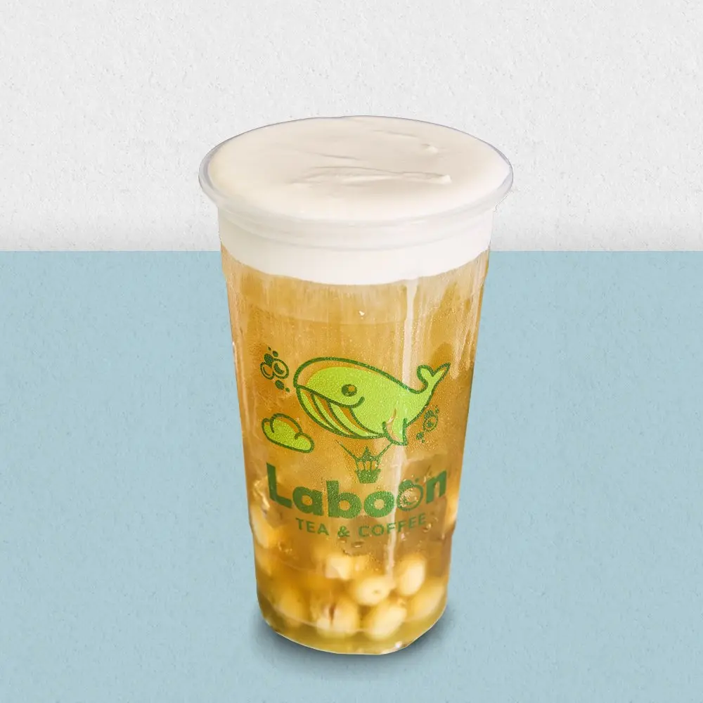 Hình ảnh Trà Ô Long Sen Vàng Macchiato L