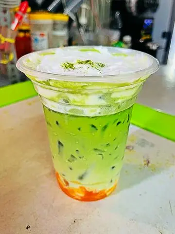 Hình ảnh Matcha Latte Đào Kem Muối Ly Khổng Lồ 800ml