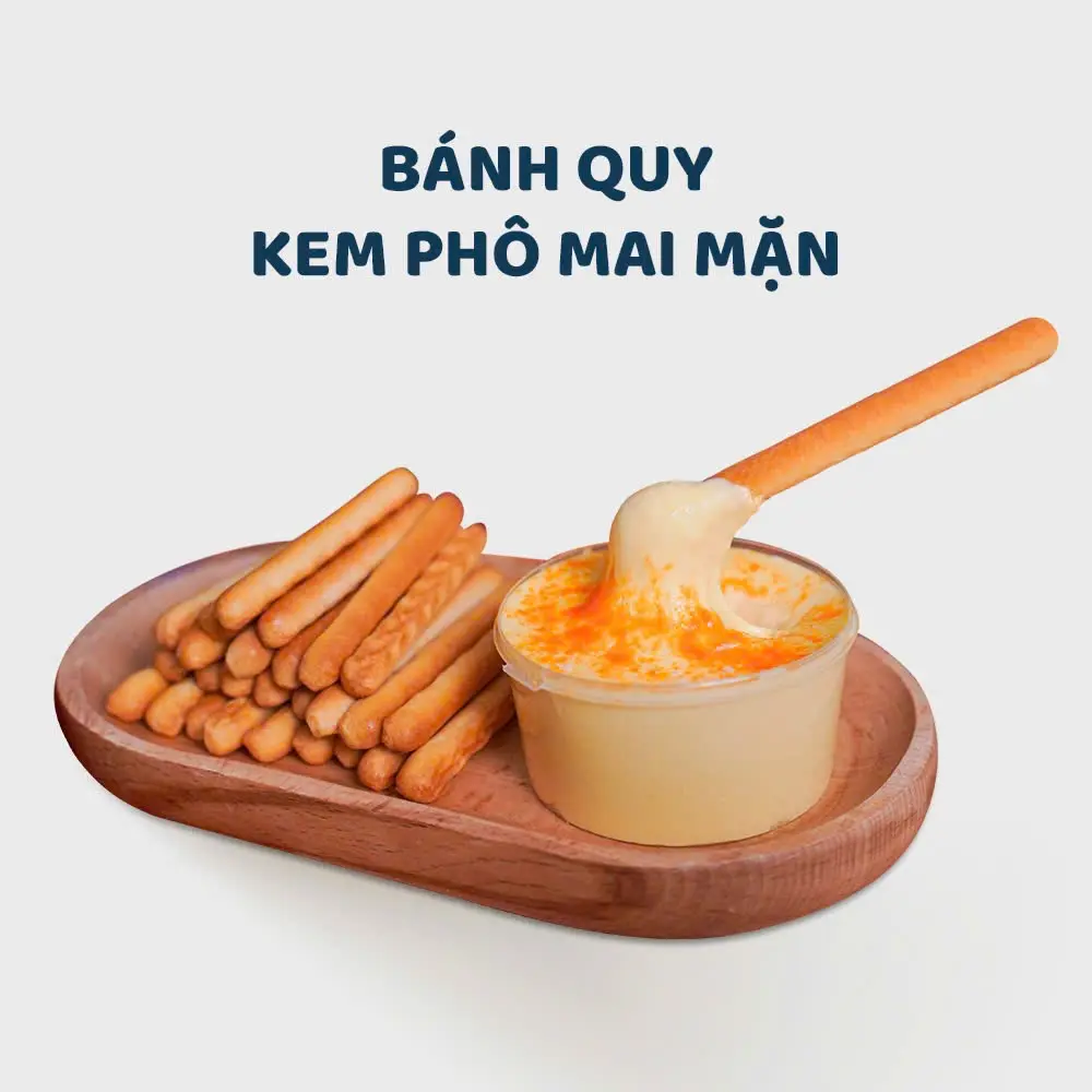 Hình ảnh Bánh quy kem phô mai mặn