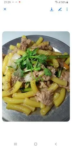 Hình ảnh Nui xào bò 