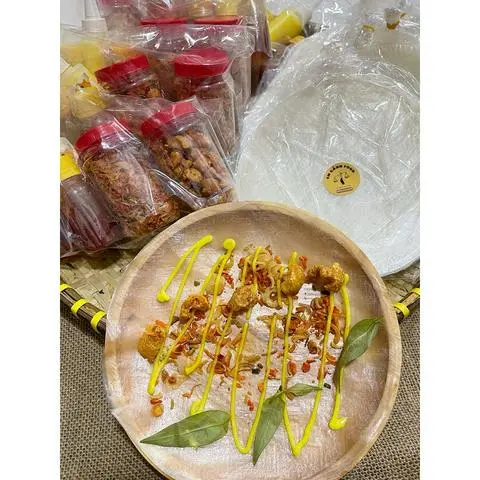 Hình ảnh Phơi sương cuốn trứng cút tốp mỡ