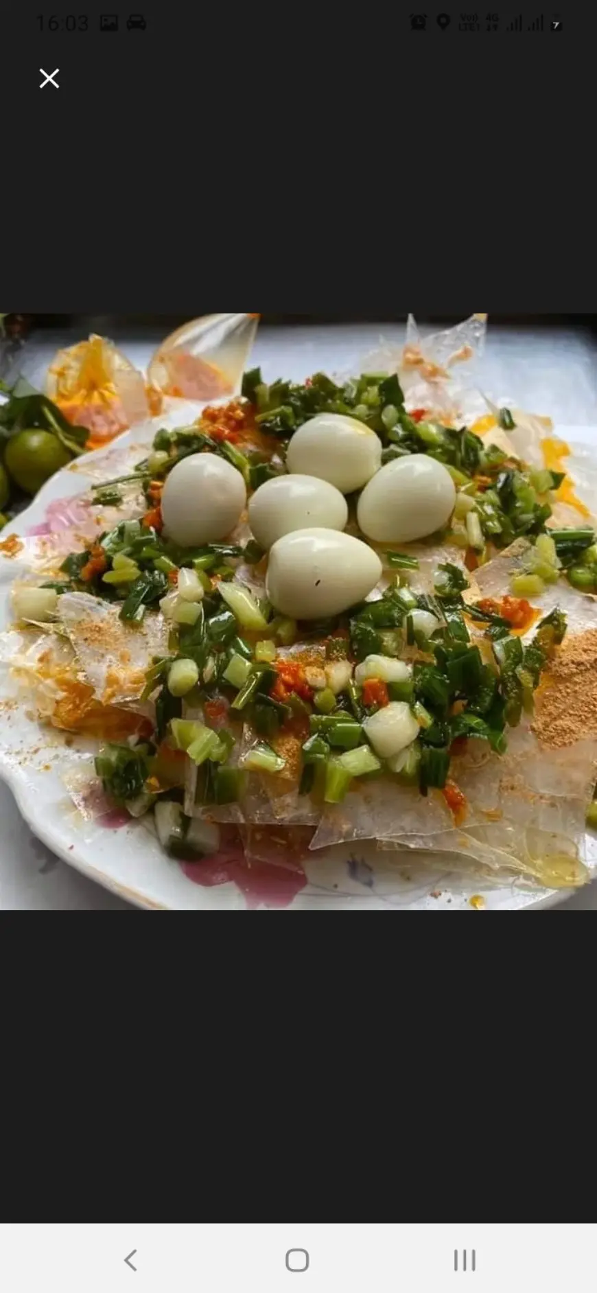Hình ảnh Bánh tráng trộn Mở Hành 