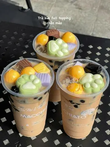 Hình ảnh Trà sữa truyền thống full topping