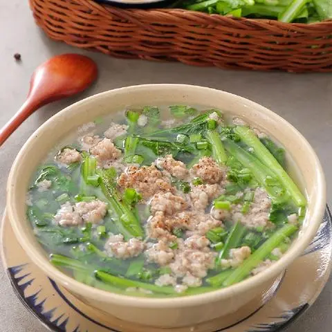 Hình ảnh Canh Cải Xanh Thịt Bằm