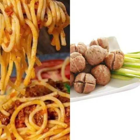 Hình ảnh mì ý bò viên (10 viên)