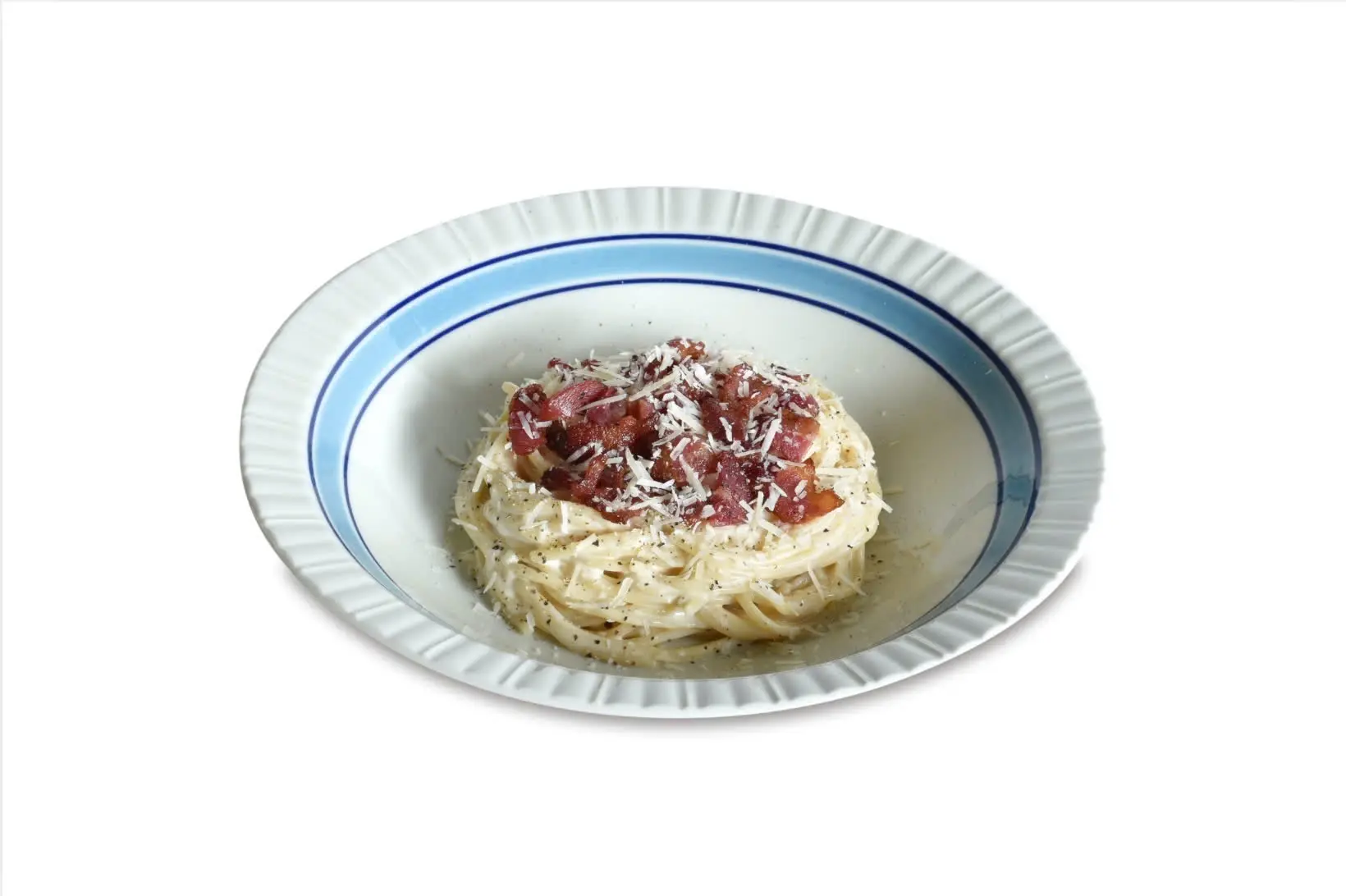 Hình ảnh Mì spaghetti sốt kem thịt xông khói