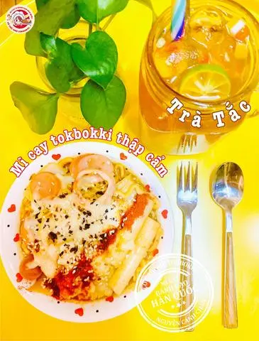 Hình ảnh Mì cay tokbokki thập cẩm - trà tắc