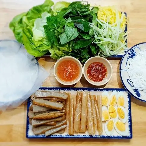Hình ảnh Chả Cá Cuốn Rau (phần 5 người)