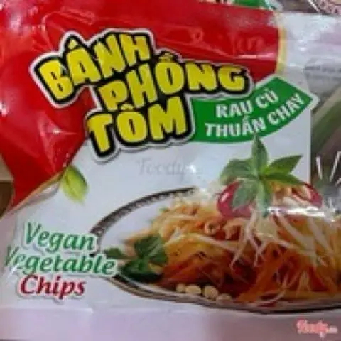 Hình ảnh Bánh phồng tôm gói chay