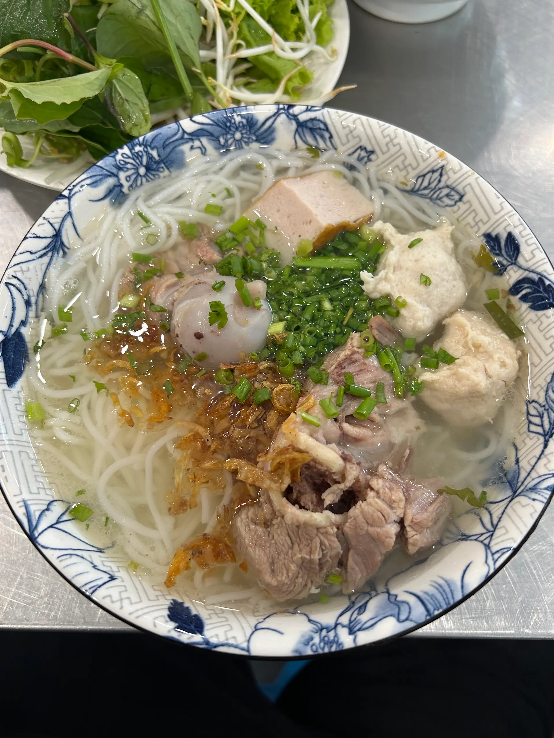 Hình ảnh bún mọc sườn chả